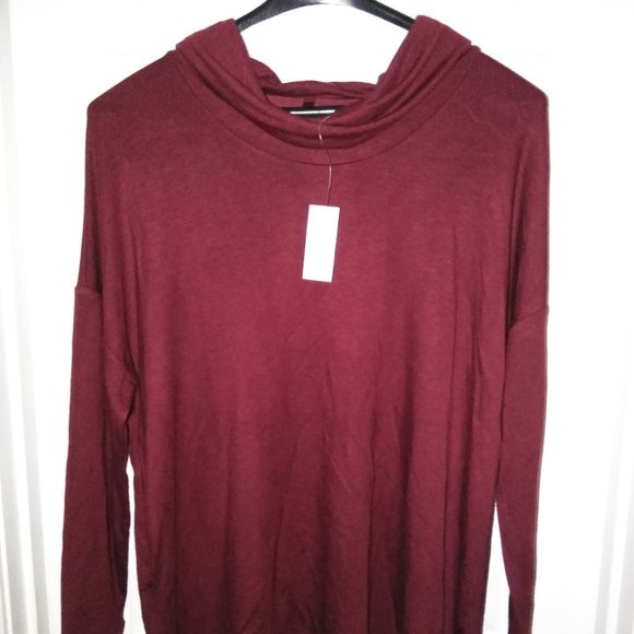 Cowl Neck Tunic Sweater - Picture 1 of 8